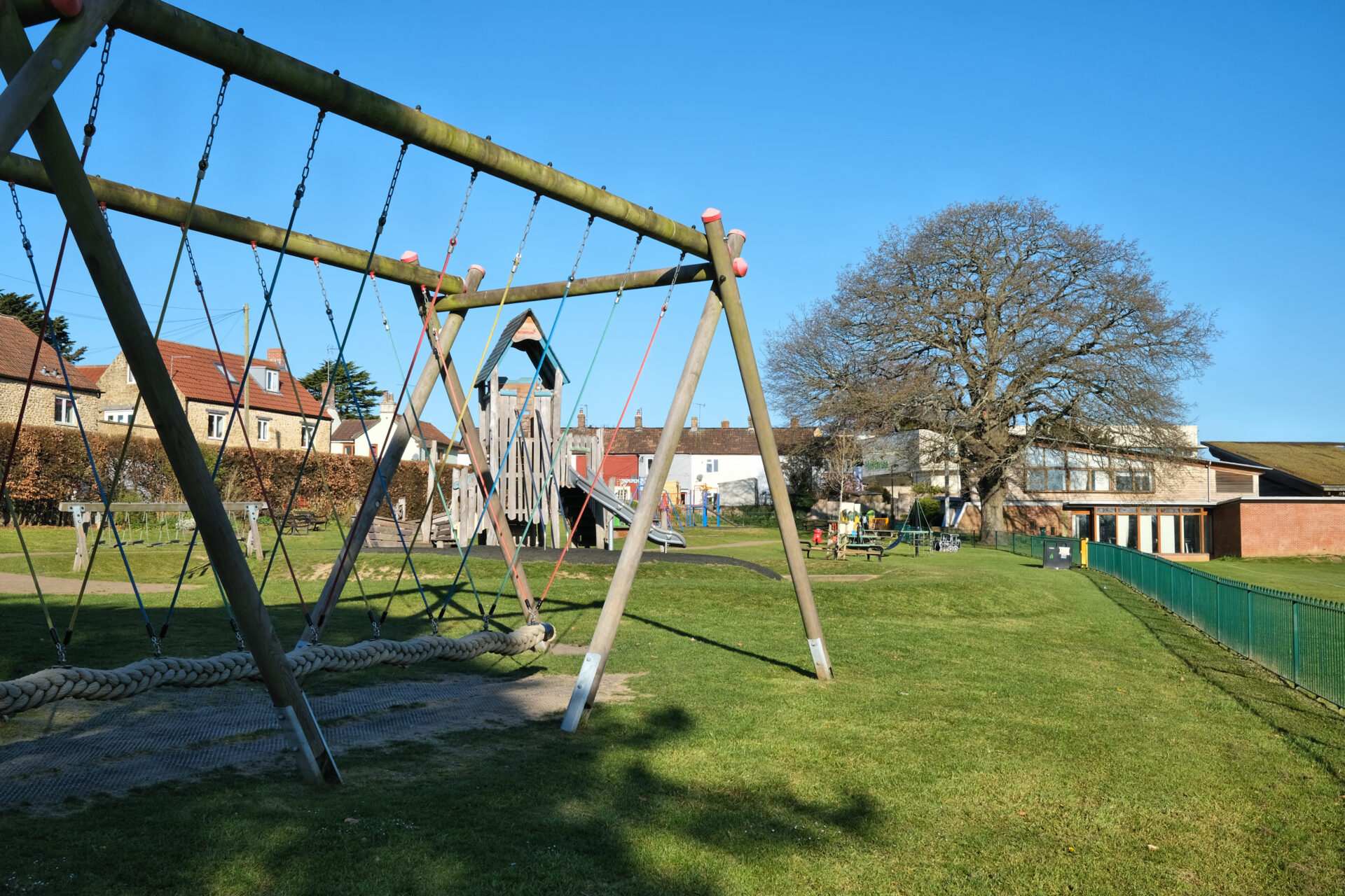 Climbing frame at Henhayes playground. Photo by Jeff Hutson